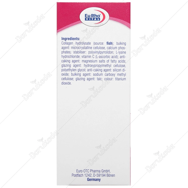 کلاژن پلاس ال _ لیزین و ویتامین سی EURHO VITAL